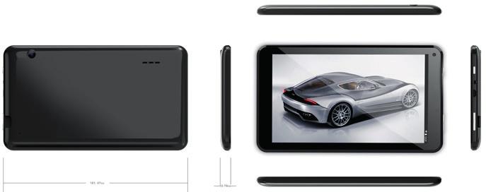 1. Descrizione del tablet 3 8 1 - Fotocamera anteriore 2 - Jack auricolare 3 - Fotocamera posteriore 4 - Connettore micro USB