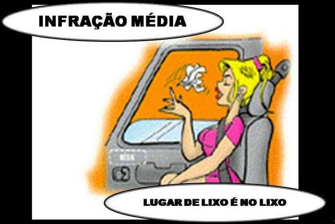 O dispositivo é simples, mas o que pode ser ressaltado é que esta conduta pode gerar uma infração de transito. O CTB possui um capítulo, que vai do art.