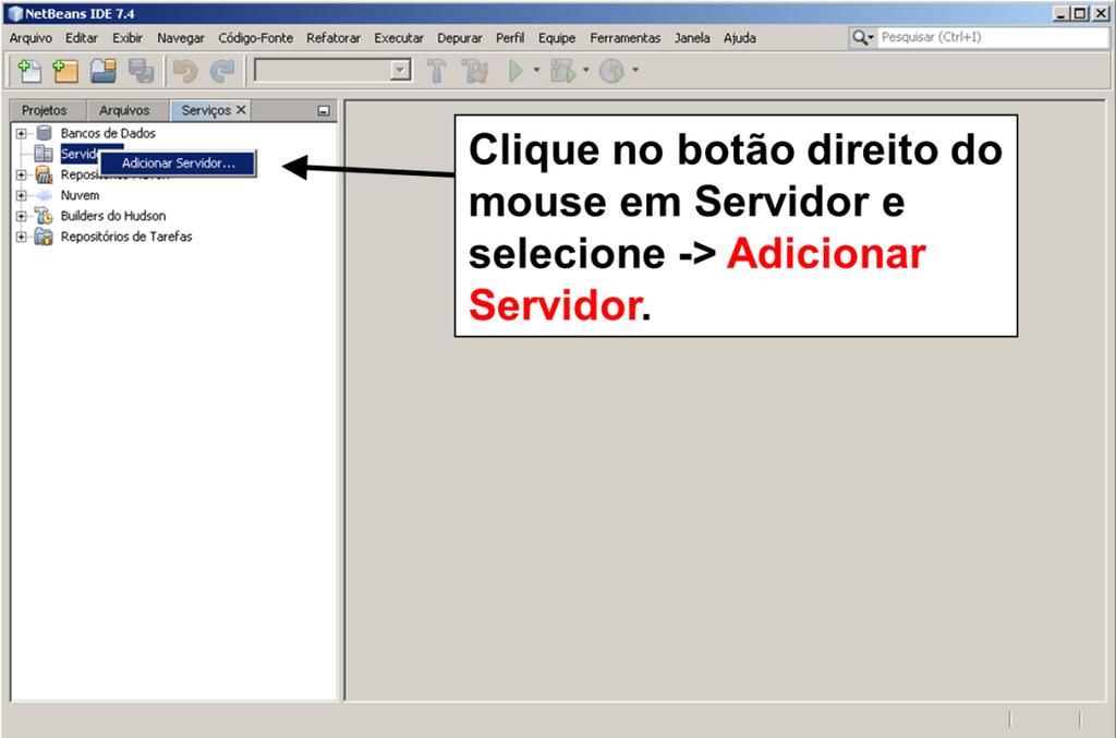 Passo 2: Adicionando o Apache Tomcat aos servidores do NetBeans 8.0.