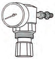 =,7 lb ( g) / pol. =,7 lb ( g) Fluxo de ar* Fluxo de água** /8 pol. = scfm / pol. = scfm /8 pol. =,7 gpm / pol.