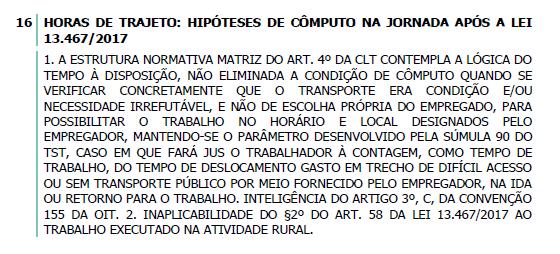 Por fim, quanto às horas in itinere, as entidades sindicais poderão prever a necessidade de seu pagamento quando o empregador fornecer a condução, por se tratar de local de difícil acesso ou não