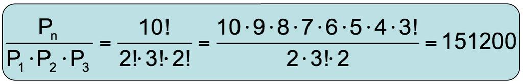 16 6. ANÁLISE COMBINATÓRIA "matemática" Ao mudar as letras m" com outra m" aparentemente não