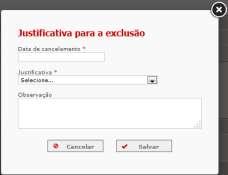 Figura 57 - Justificativa para Exclusão do Segurado Os campos com * (asterisco) são de preenchimento obrigatório.