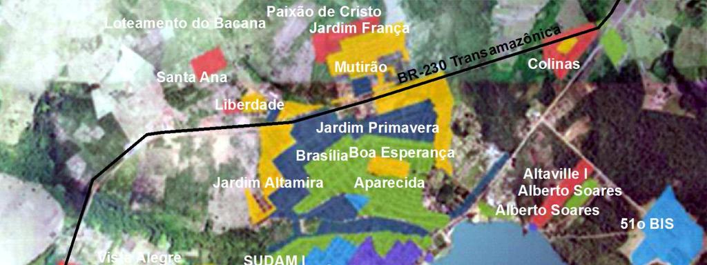 Altamira Assentamentos planejados: Prefeitura Municipal, Prelazia do Xingu e
