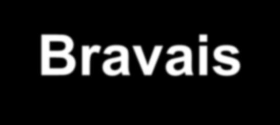 Redes de Bravais Ao total, são 14 redes de Bravais em 3D. Os parâmetros a, b e c são chamados parâmetros de rede.