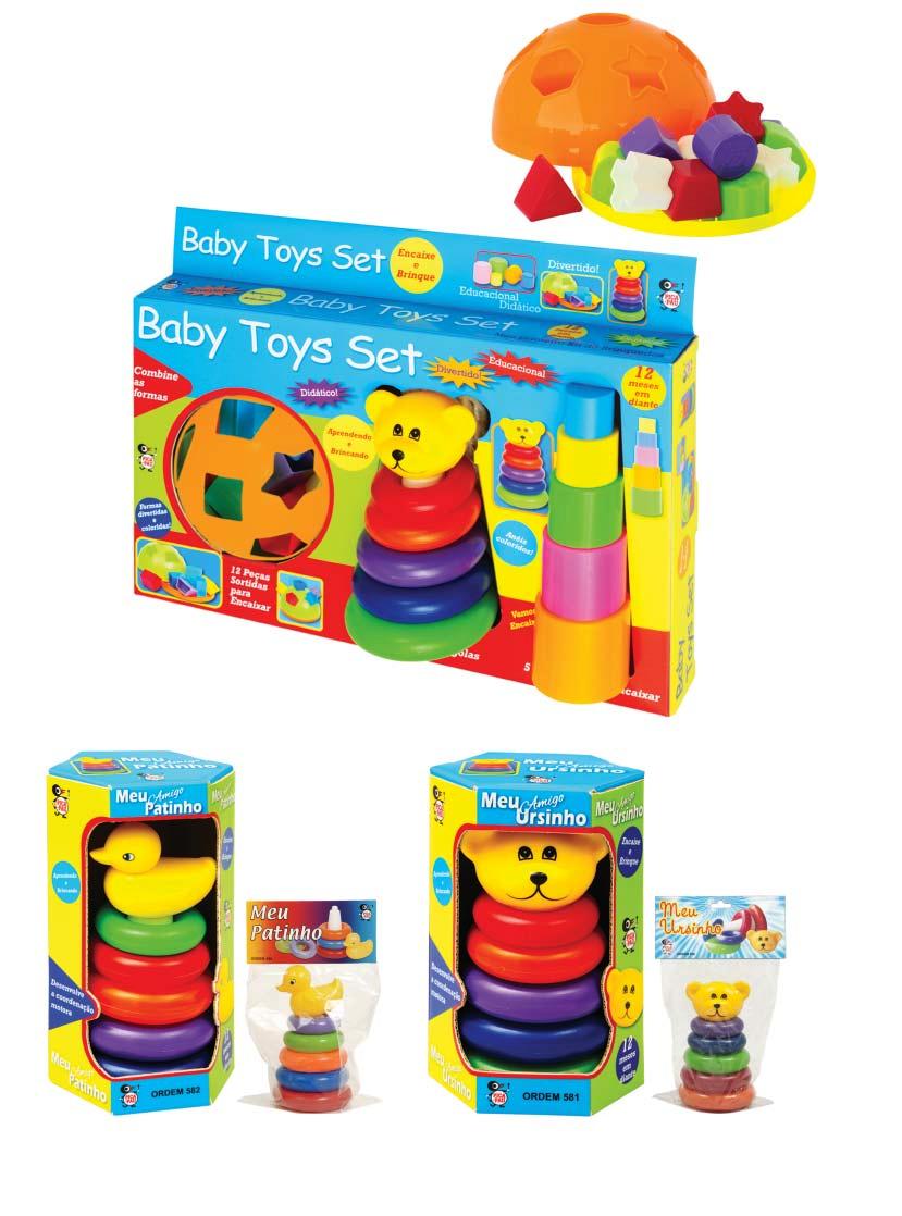 Baby 580 Baby Toys Set (44 x 32 cm) 8 582 Meu Amigo Patinho (13 x 23 cm) 486 Meu