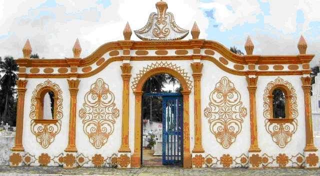 CEMITÉRIO SÃO JOÃO BATISTA (ARÊS/ RN) Datado do século XIX. Foi Construído em 1882 pelo missionário capuchinho Frei Herculano.