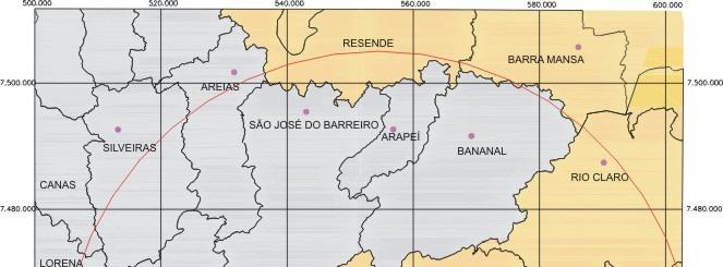 Área de Influência Indireta(AII) 50 Km LEGENDA ESTADO DE SÃO