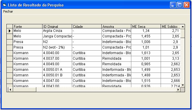 3 Caixa de mensagem com o numero de registros encontrados Figura 6.