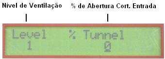 4. O cursor se posicionará no dia do lote. Use as teclas númericas para escolher o dia e para confirmar pressione.. 5. O cursor agora passará ao nível de ventilação mínima desejada.