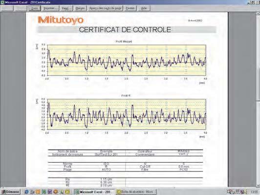 para descarga gratuita em www.mitutoyo.eu. Software baseado no Microsoft Excel para controlo dos dispositivos, reproduzindo e armazenando os valores medidos. Controlo de dispositivo de medição.