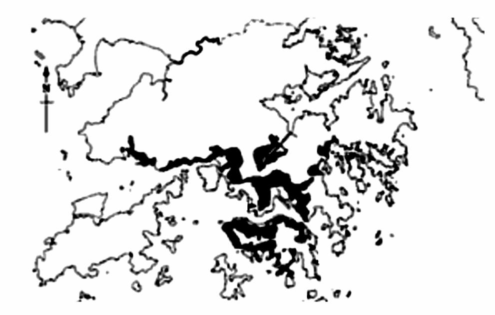 36 Figura 9 Delimitação das áreas suscetíveis baseada nos escorregamentos registrados no período de 1982 a 1997 em Hong Kong (Pun et al 2003).