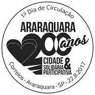 000 selos; área de desenho: 21mm x 39mm; dimensão do selo: 26mm x 44mm; picotagem: 11,5 x 11; local de lançamento: Araraquara/SP Impressão: Casa da Moeda do Brasil.