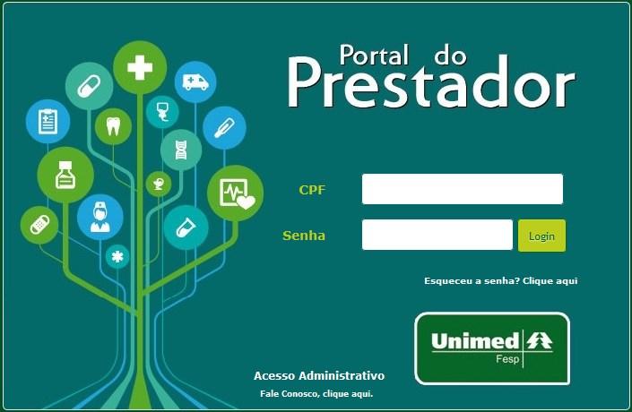 1 2 4 3 Ilustração 01 Login Acesso Prestador 1) CPF CPF do usuário Prestador ou Admin cadastrado no sistema 2) Senha Senha do usuário Prestador ou Admin cadastrado no sistema 3) Acesso Administrativo