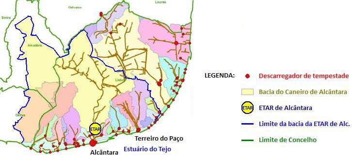 diversos factores, destacando-se os reduzidos declives, a influência do nível de maré do estuário do Tejo e as condições propícias à deposição de matéria orgânica.