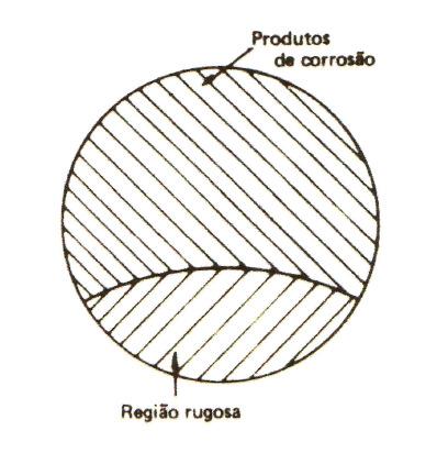 Figura 9.59- Comportamento de um aço sujeito a fadiga em meio corrosivo. Observa-se a ausência do patamar que caracteriza o limite de fadiga para esses materiais (RAMANATHAN, 1988).