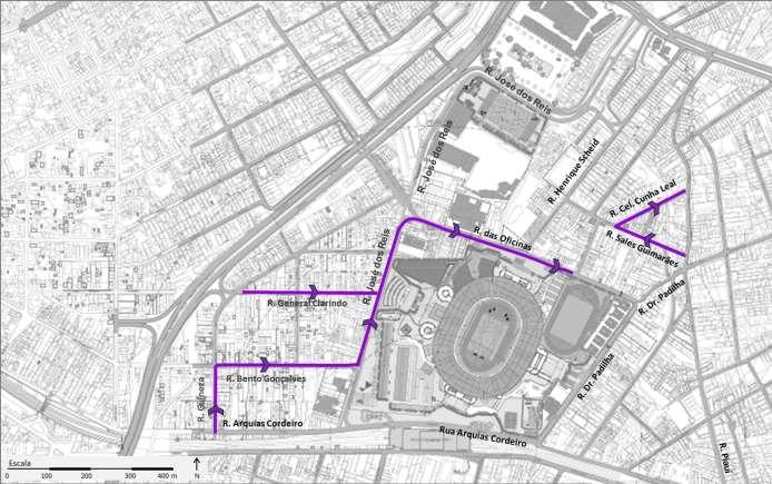 Estádio Olímpico Saída 3 apenas para veículos