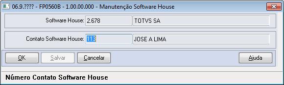 Campo Validações/Regras Software House Número da Pessoa Jurídica referente à Software House do Empregador.