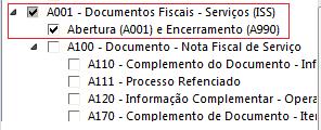 Observação Importante: Alguns blocos de registros não devem ser apresentados no