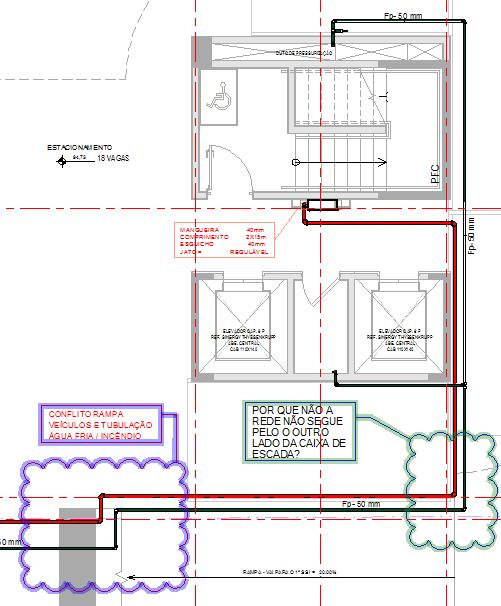 80 Figura 34 Relatório de Compatibilização DWF - Planta baixa tubulação 2º pavimento subsolo Anteprojeto.