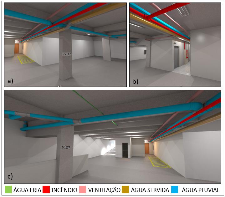 93 Figura 48 Panoramas das instalações do 1º pavimento subsolo.