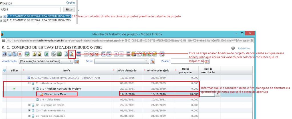 Página 6 de 11 Atenção à data de virada no item 07. Virada Sistema (Sempre alterar a data de início).