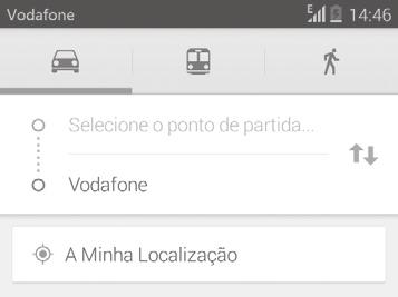 4 Abrir a Vista de rua para uma localização 1 Toque sem soltar uma localização para visualizar o endereço na parte inferior do ecrã de mapas.