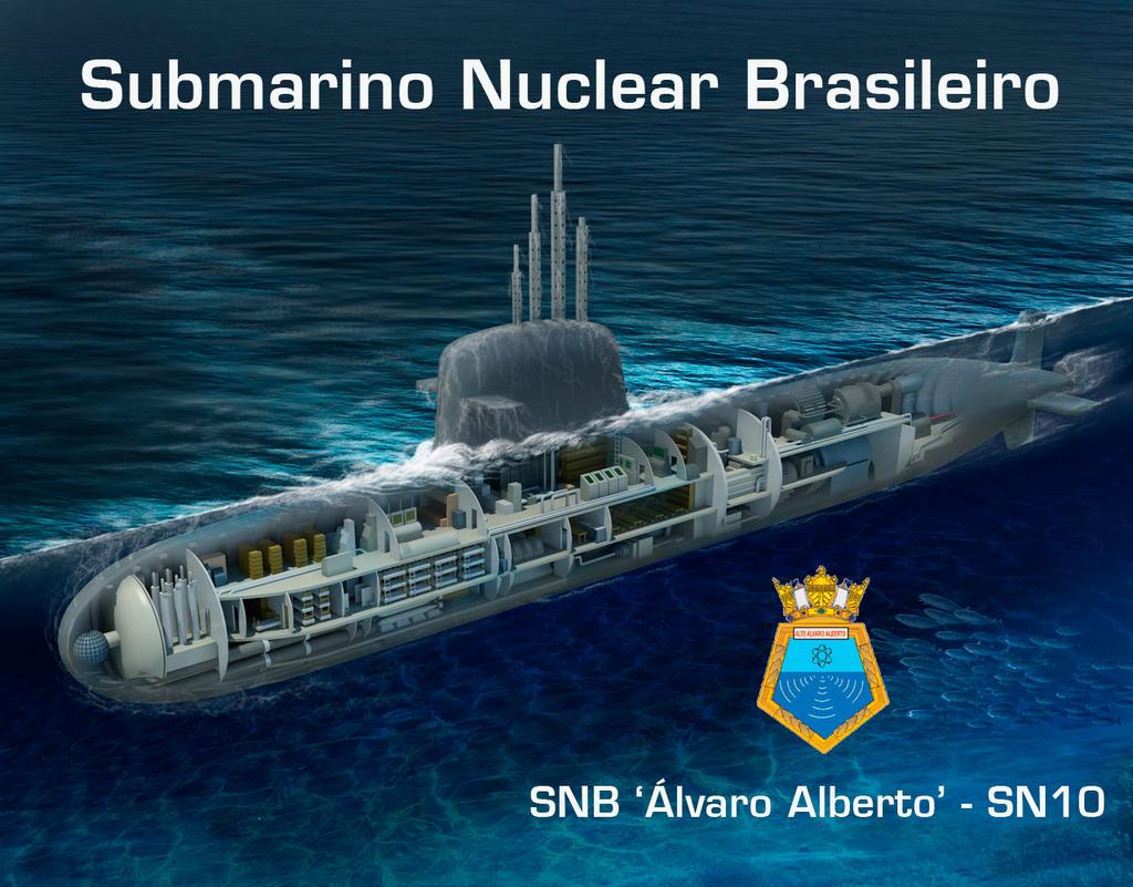 ano. Em 2025 deverá estar concluído e iniciar os testes de aceitação para incorporar o primeiro submarino nuclear no Brasil em 2027.