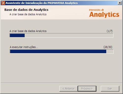 Para atualizar a base de dados já existente, selecionar a opção Verificar e atualizar a base de dados de Analytics.