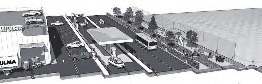 GAMA DE PRODUTOS MINI SELF SPORT MULTIV+ Canais desenhados para as zonas com limitação de altura, compatíveis com o trânsito de veículos, segundo o modelo.