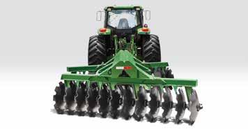 Compatibilidade com as grades aradoras GreenSystem da John Deere Trator 7J + Grades