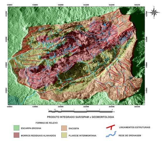 direções NE-SW e E-W (Figura 02C) e d) Planícies Intermontanas: correspondem por grandes áreas aplainadas encontradas no interior da serra.