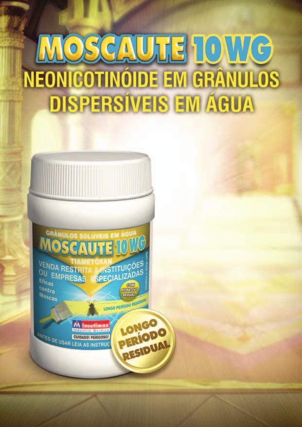 Ingrediente Ativo: Tiametoxan 10% Grupo Químico: Neonicotinóide Formulação: Grânulos solúveis em água CONTÉM TRICOZENE MOSCAUTE 10WG, é um mosquicida em grânulos solúveis em água, elaborado com