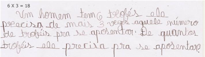 As conversões realizadas pelo estudante E 09 demonstram a não-congruência do significado do multiplicando e o multiplicador indicado em cada sentença.