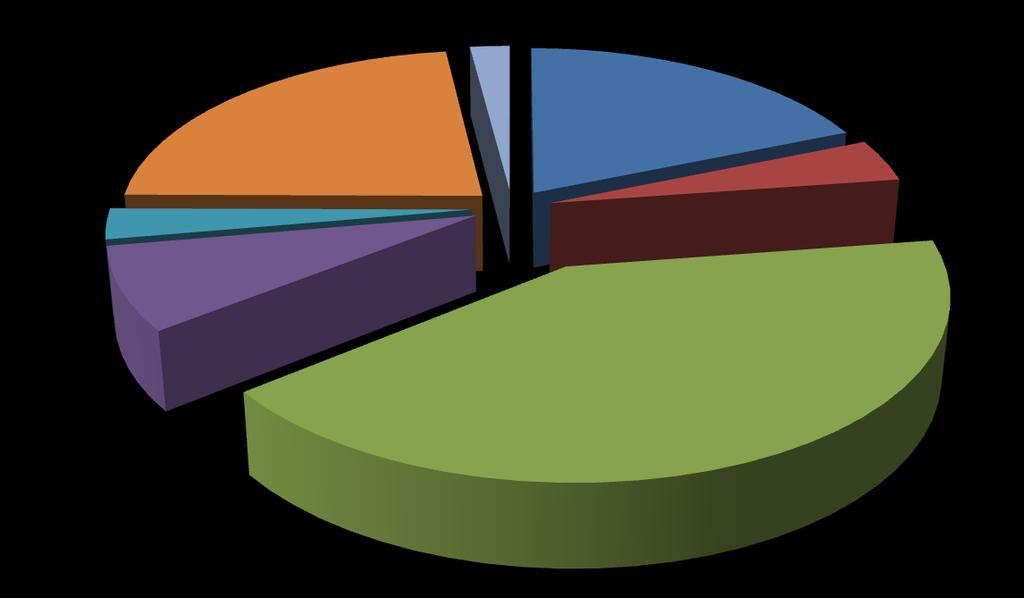 Gráfico 5 - Principais produtos exportados pelo agronegócio de MS - 1 semestre 2015 Produtos florestais; 23,09% Outros; 2,05% Carnes (US$); 18,89% Cereais; 4,04% Couros; 2,91% C.