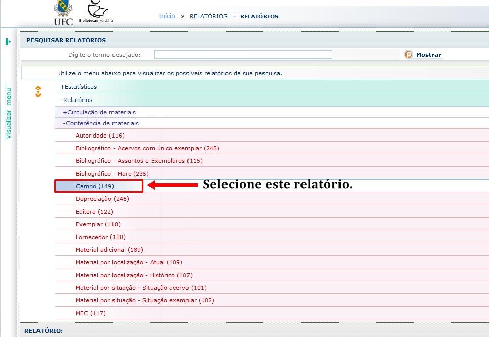 Conferência de materiais: 3.