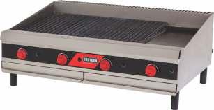 Char Broilers a Gás Gas Char Broilers Char Broilers a Gas CCR1 / CCP1 CCR2 / CCP2 CCR3 / CCP3 CCR4 / CCP4 Um sabor marcante para seus grelhados.