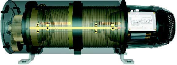 MOTOR 3Construído com rotor cônico tipo gaiola, possui freio cônico montado em carcaça aletada para melhor refrigeração, aumentando assim a eficiência e durabilidade do freio.