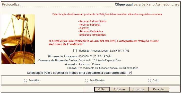 Em caso negativo, marque a opção Não há GRERJ associada. Em seguida, clique no botão Próximo. Figura 11 Informações sobre GRERJ.