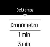 Contagem decrescente No ecrã da contagem de tempo, deslize para cima ou prima o botão inferior para abrir o menu dos atalhos.