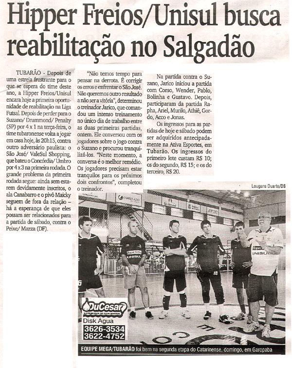 Veículo: Jornal Diário do Sul Data: