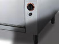 grelha - câmara do forno em aço inox, fundo em esmaltado preto - pés