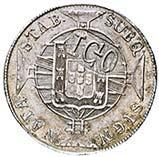 223 Lote 1 Escudo 1930 e 50 Centavos 1930 (2) de Cabo Verde; 1 Escudo, 50 Centavos (BELA), 20 Centavos, 10 Centavos e 5 Centavos 1933 (BELA) da Guiné; Rupia 1912, 4, 2 e 1 Tanga 1934;