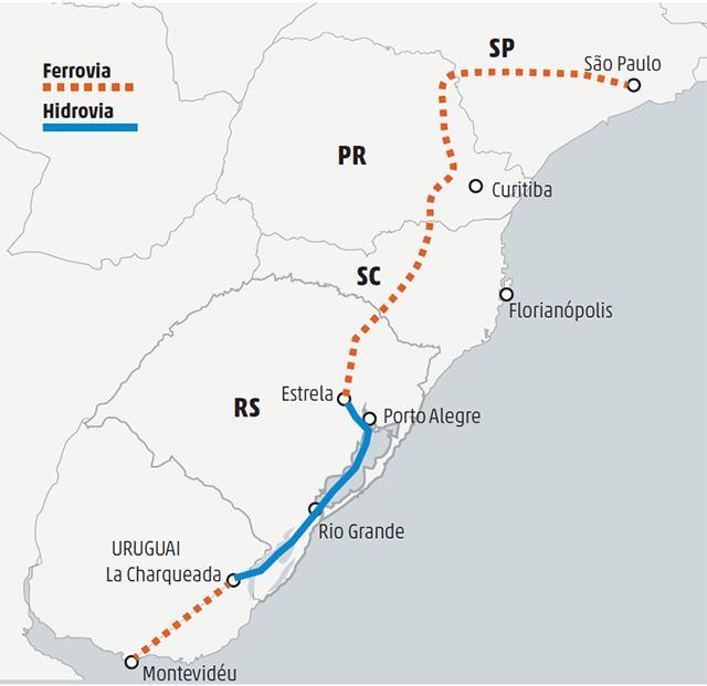 Perspectiva - Hidrovia Brasil - Uruguai R$ 70 milhões - PAC 2.