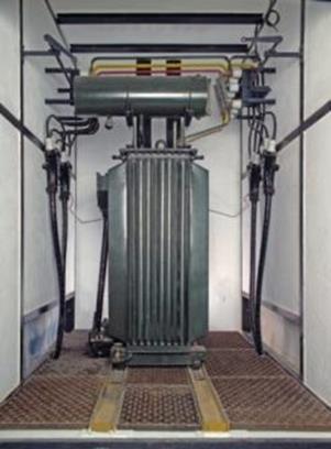 Em 1941 foram instalados três transformadores de 450 kva de 10/0,55 kv, para alimentação dos