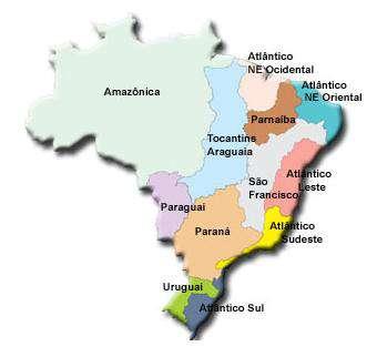 Figura 18: Regiões Hidrográficas do Brasil Fonte: Conselho Nacional de Recursos Hídricos (CNRH).