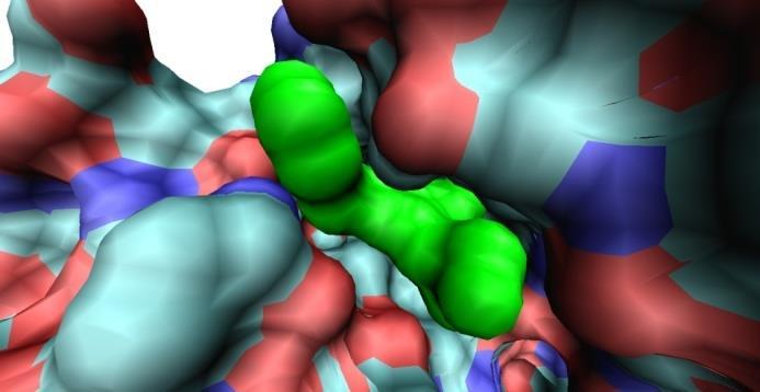 Superfície Molecular A figura ao lado representa a superfície molecular de um fármaco (superfície em