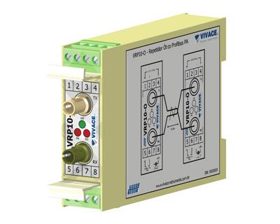 O VBP10 garante a proteção contra curtos-circuitos nas derivações (spurs) em redes Profibus-PA e FOUNDATION fieldbus, evitando que o