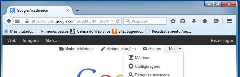 Pesquisar trabalhos publicados por um dado pesquisador usando o buscador do Google Acadêmico 1. Acessar a página https://scholar.google.com.br/ 2.