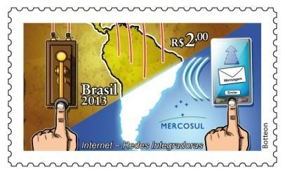 05.2013, Emissão Mercosul: Internet Redes Integradas (R$ 2,00). *BRASIL- 26.05.2013, Série Relações Diplomáticas: Brasil Geórgia (2 x R$ 2,90).